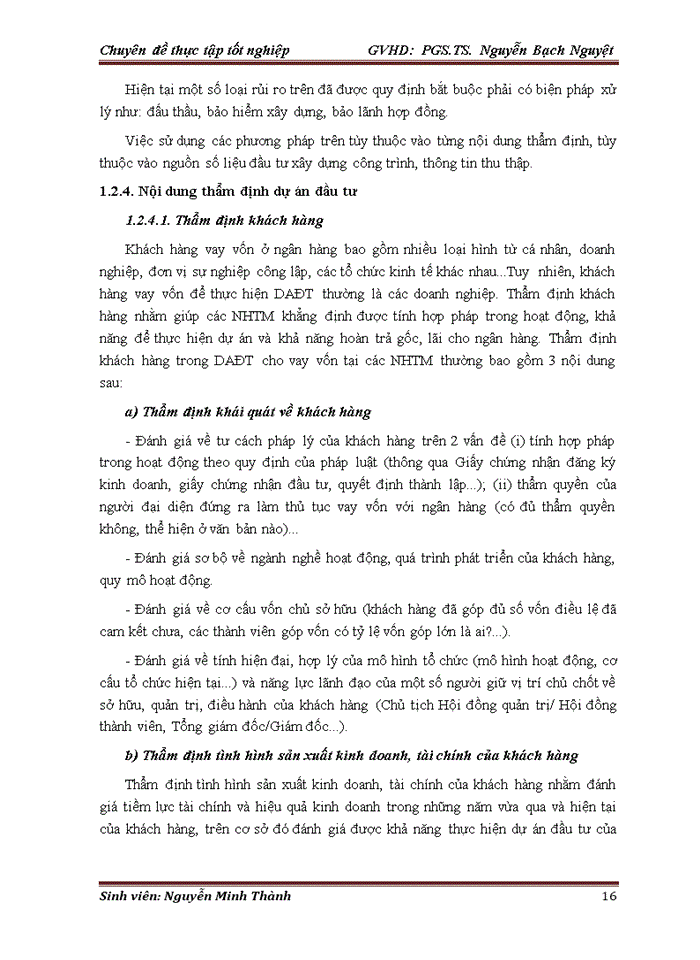 image for page Hoàn thiện công tác thẩm định dự án đầu tư vay vốn tại Ngân hàng Nông nghiệp và Phát triển Nông thôn chi nhánh Sầm Sơn – Thanh Hóa