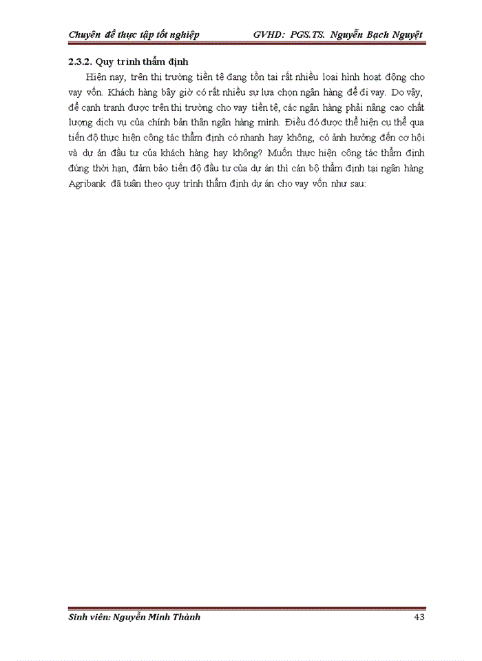 image for page Hoàn thiện công tác thẩm định dự án đầu tư vay vốn tại Ngân hàng Nông nghiệp và Phát triển Nông thôn chi nhánh Sầm Sơn – Thanh Hóa