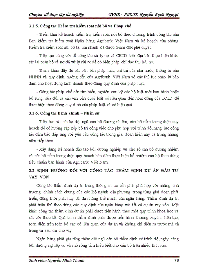 image for page Hoàn thiện công tác thẩm định dự án đầu tư vay vốn tại Ngân hàng Nông nghiệp và Phát triển Nông thôn chi nhánh Sầm Sơn – Thanh Hóa