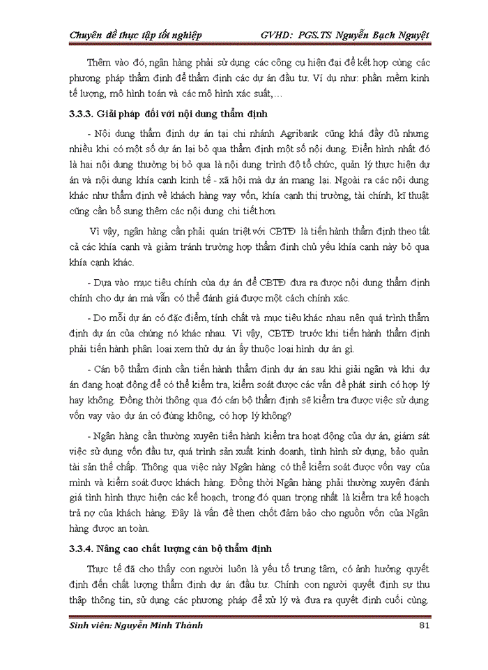 image for page Hoàn thiện công tác thẩm định dự án đầu tư vay vốn tại Ngân hàng Nông nghiệp và Phát triển Nông thôn chi nhánh Sầm Sơn – Thanh Hóa