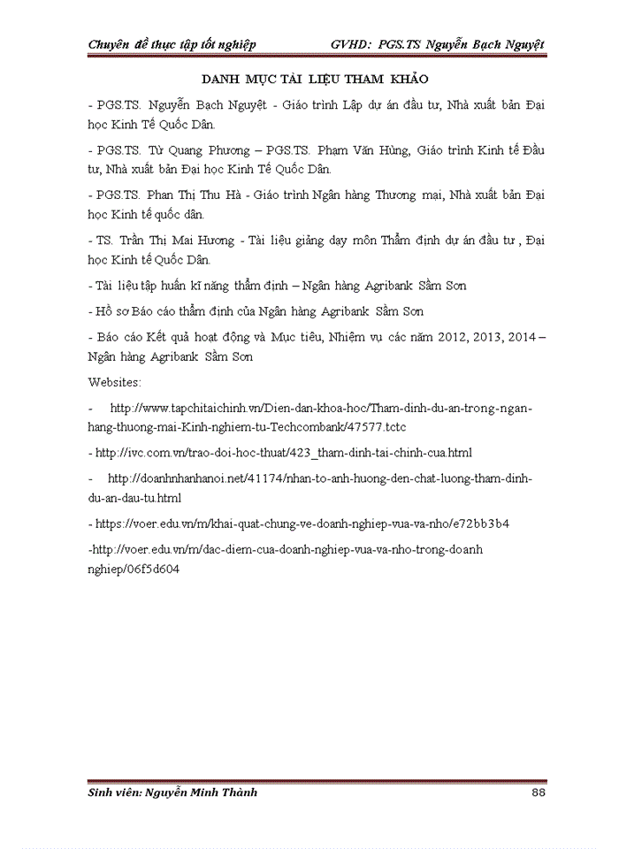 image for page Hoàn thiện công tác thẩm định dự án đầu tư vay vốn tại Ngân hàng Nông nghiệp và Phát triển Nông thôn chi nhánh Sầm Sơn – Thanh Hóa