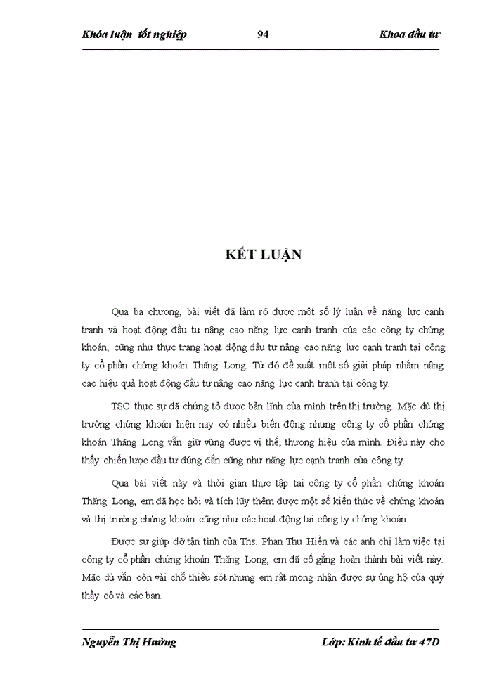 image for page Đầu tư nâng cao năng lực cạnh tranh tại công ty cổ phần chứng khoán Thăng Long. Thực trạng và giải pháp