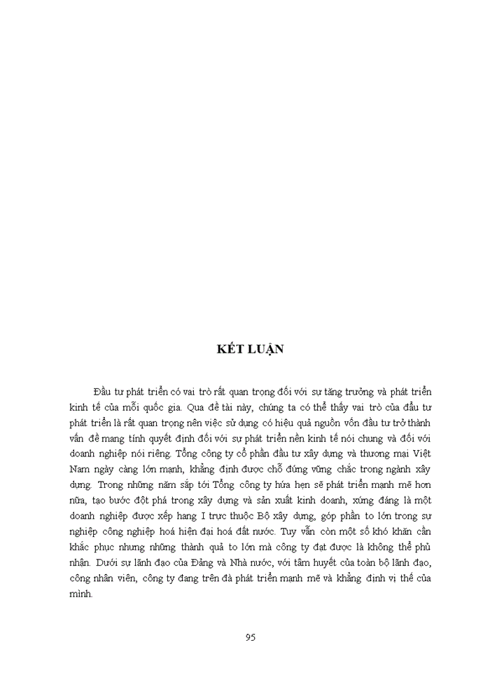 image for page Đầu tư phát triển tại Tổng công ty Cổ phần Đầu tư Xây dựng và Thương mại Việt Nam, thực trạng và giải pháp