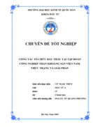 Công tác tổ chức đấu thầu tại tập đoàn công nghiệp than khoáng sản VIỆT NAM. Thực trạng và giải pháp