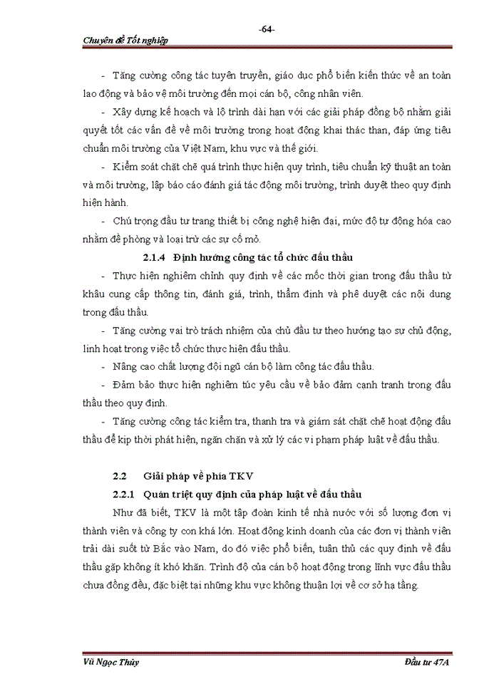 image for page Công tác tổ chức đấu thầu tại tập đoàn công nghiệp than khoáng sản VIỆT NAM. Thực trạng và giải pháp