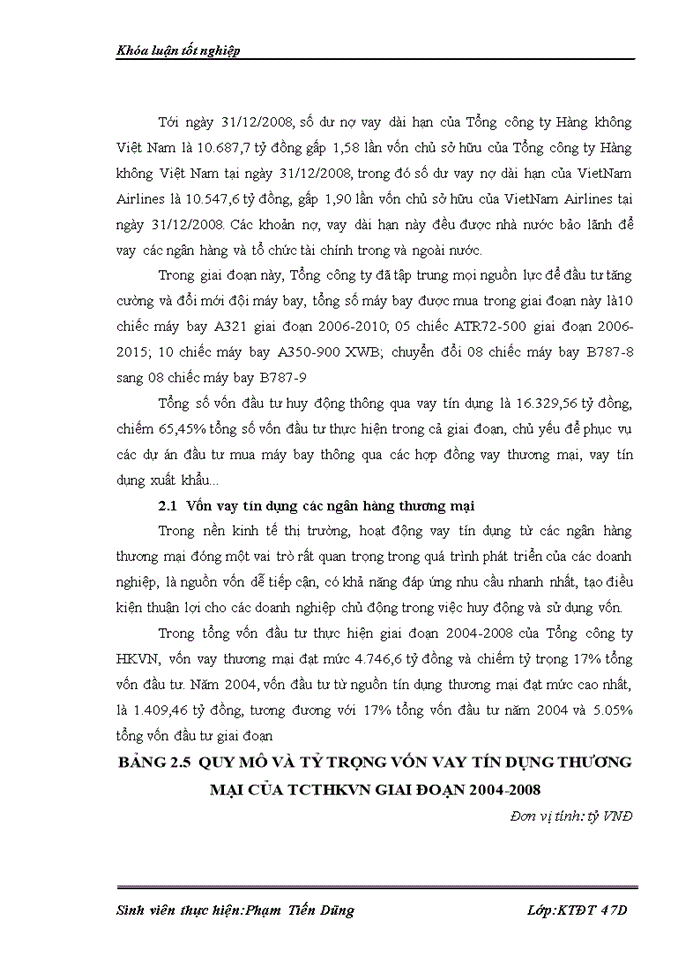 image for page Thực trạng và giải pháp đầu tư phát triển ngành vận tải hàng không của Tổng công ty hàng không Việt Nam