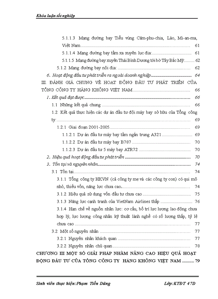 image for page Thực trạng và giải pháp đầu tư phát triển ngành vận tải hàng không của Tổng công ty hàng không Việt Nam
