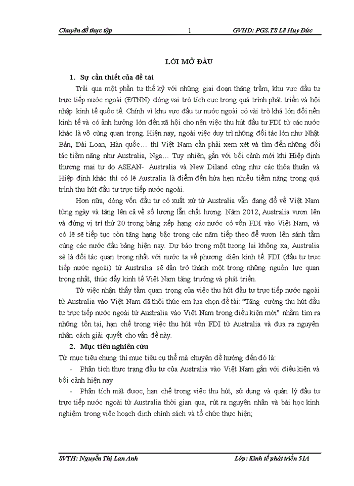 image for page Tăng cường thu hút đầu tư trực tiếp nước ngoài từ Australia vào Việt Nam trong điều kiện mới