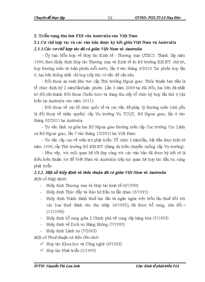 image for page Tăng cường thu hút đầu tư trực tiếp nước ngoài từ Australia vào Việt Nam trong điều kiện mới