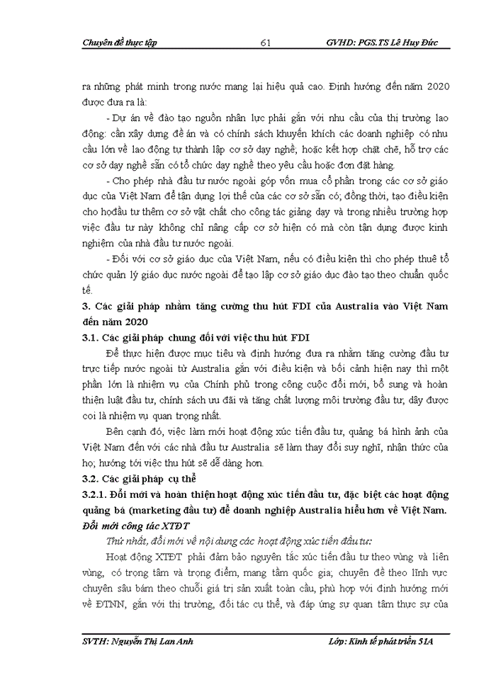 image for page Tăng cường thu hút đầu tư trực tiếp nước ngoài từ Australia vào Việt Nam trong điều kiện mới