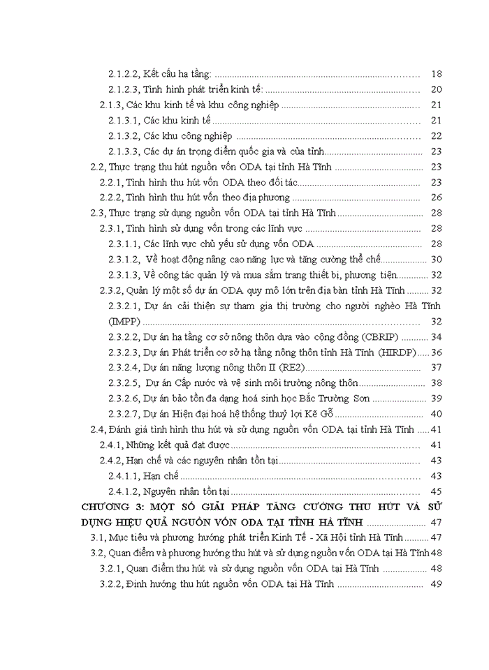 image for page Tình hình thu hút và sử dụng nguồn vốn ODA trên địa bàn tỉnh Hà Tĩnh