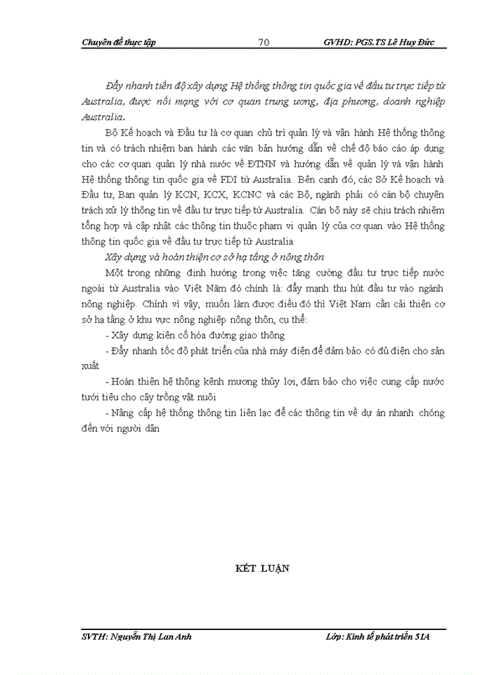 image for page Tăng cường thu hút đầu tư trực tiếp nước ngoài từ Australia vào Việt Nam trong điều kiện mới