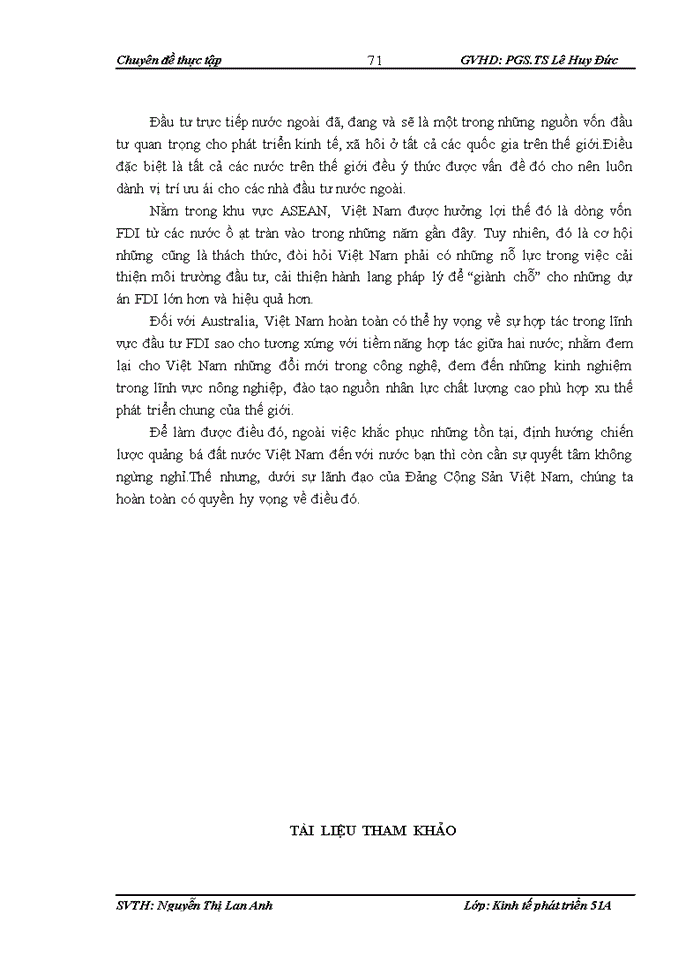 image for page Tăng cường thu hút đầu tư trực tiếp nước ngoài từ Australia vào Việt Nam trong điều kiện mới