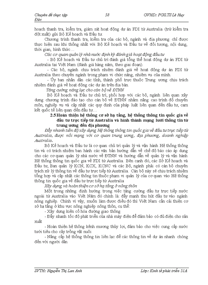 image for page Tăng cường thu hút đầu tư trực tiếp nước ngoài từ Australia vào Việt Nam trong điều kiện mới