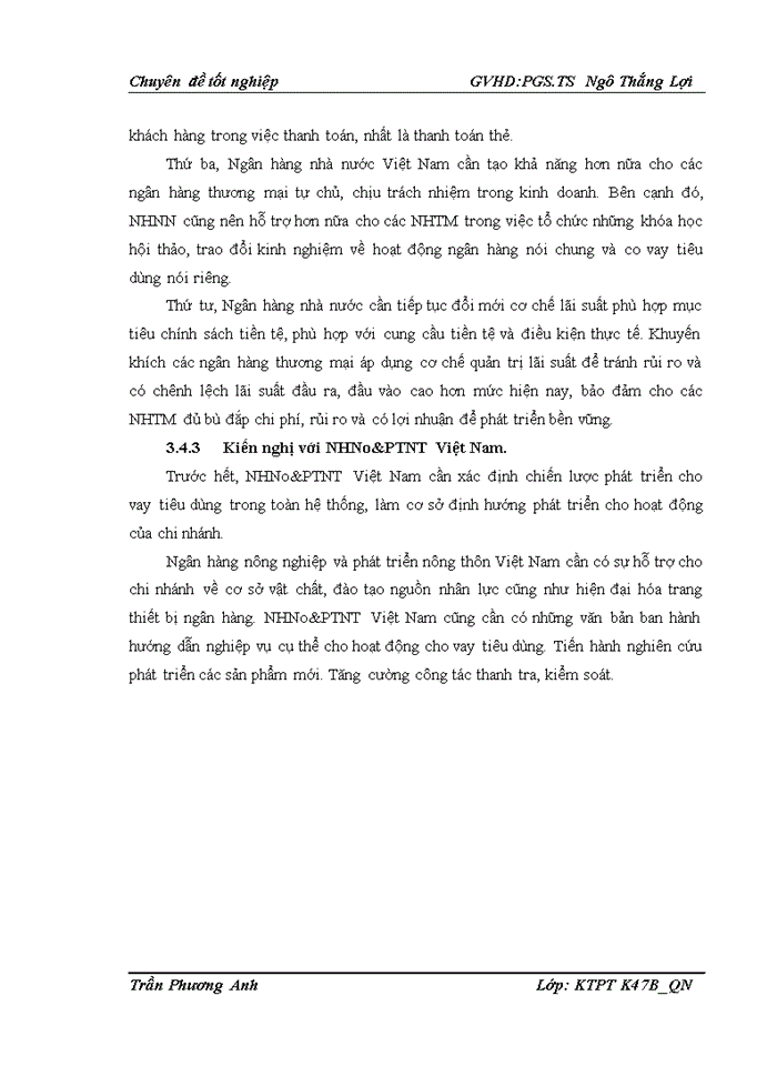 image for page GIải pháp mở rộng hình thức cho vay tiêu dùng tại chi nhánh ngân hàng nông nghiệp và phát triển nông thôn hà nội