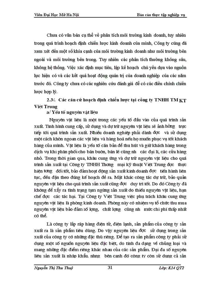 image for page Vận dụng mô hình chiến lược Portfolio (BCG) trong công tác hoạch định chiến lược tại công ty TNHH TM kỹ thuật Việt Trung