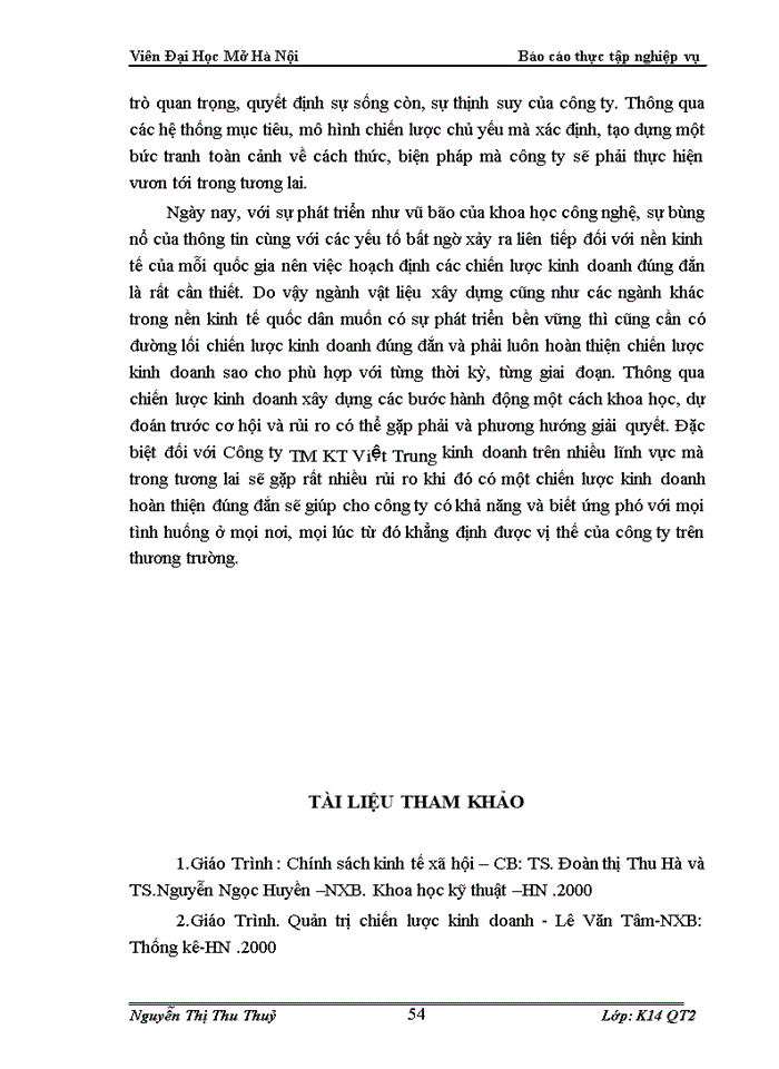 image for page Vận dụng mô hình chiến lược Portfolio (BCG) trong công tác hoạch định chiến lược tại công ty TNHH TM kỹ thuật Việt Trung