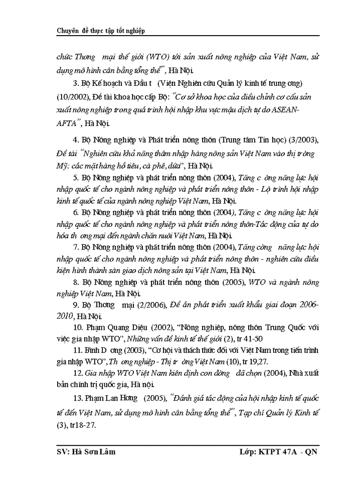 image for page Phân tích những tác động chủ yếu của việc gia nhập WTO đến nền nông nghiệp Việt Nam