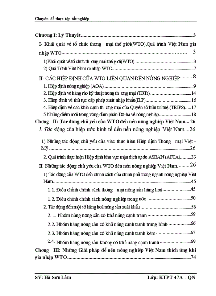 image for page Phân tích những tác động chủ yếu của việc gia nhập WTO đến nền nông nghiệp Việt Nam