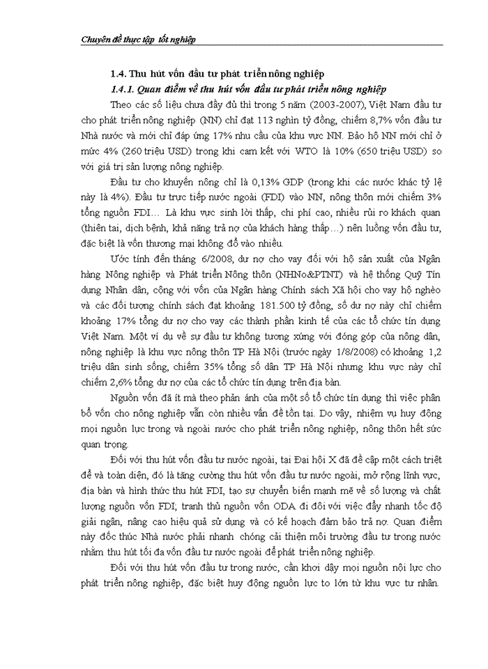 image for page Một số giải pháp nhằm thu hút vốn đầu tư phát triển nông nghiệp vùng Đồng bằng sông hồng