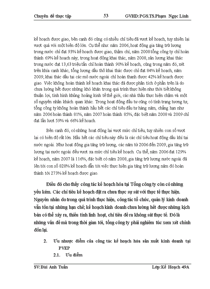 image for page Công tác lập kế hoạch sản xuất kinh doanh và Chương trình công tác – Ngân sách tại Tổng công ty Thăm dò Khai thác Dầu khí