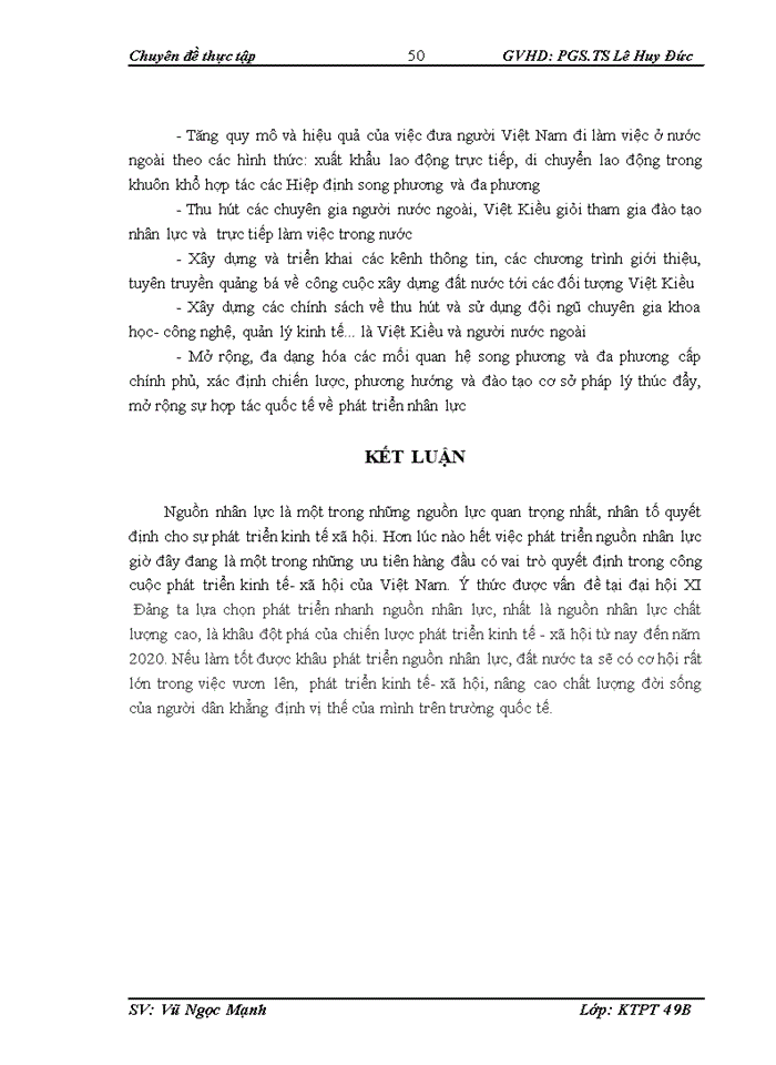 image for page Phát triển nguồn nhân lực, đáp ứng nhu cầu cơ cấu lại nền kinh tế Việt Nam giai đoạn 2011-2020