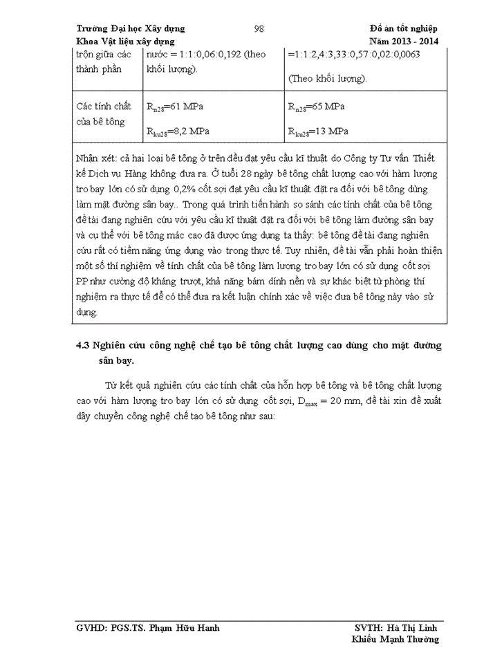 image for page Nghiên cứu chế tạo bê tông chất lượng cao với hàm lượng tro bay lớn từ nguyên vật liệu sẵn có ở Việt Nam để xây dựng đường sân bay