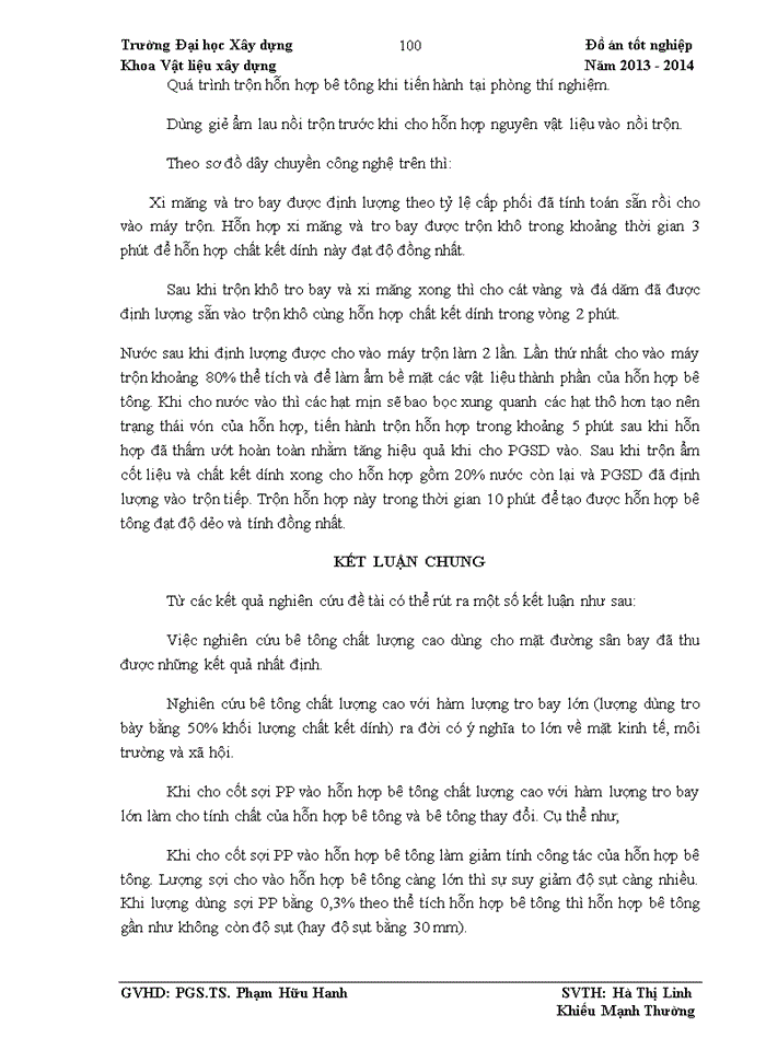 image for page Nghiên cứu chế tạo bê tông chất lượng cao với hàm lượng tro bay lớn từ nguyên vật liệu sẵn có ở Việt Nam để xây dựng đường sân bay