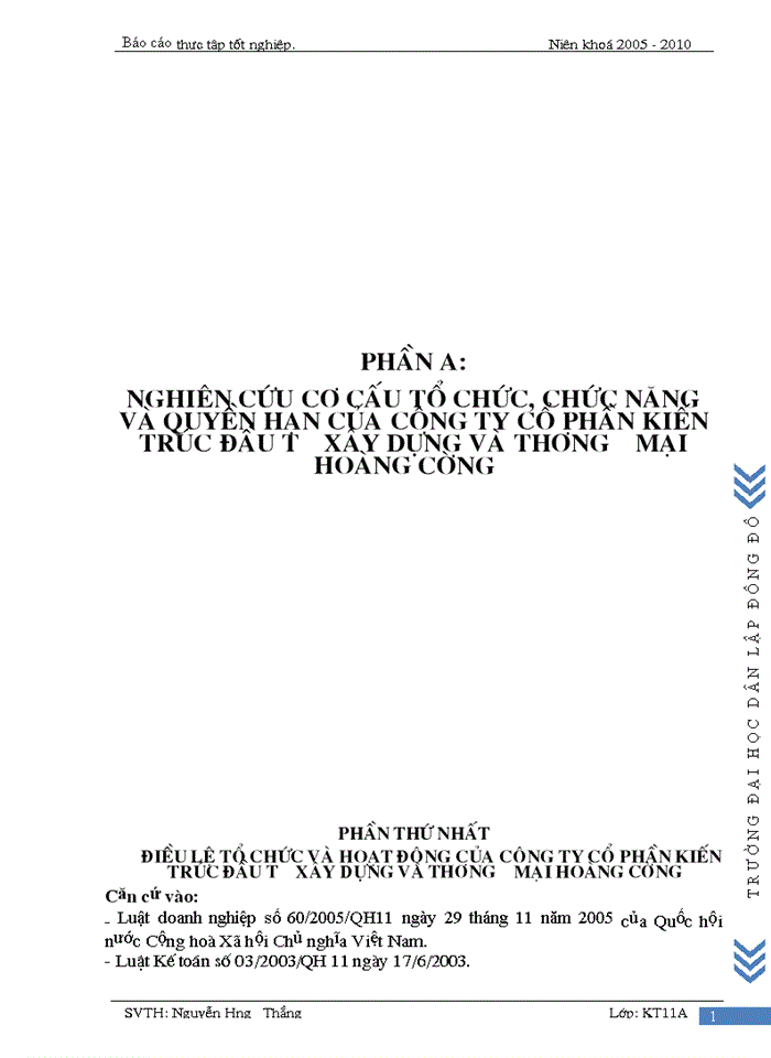 image for page Nghiên cứu cơ cấu tổ chức, chức năng và quyền hạn của công ty cổ phần kiến trúc đầu tư xây dựng và thương mại hoàng cường