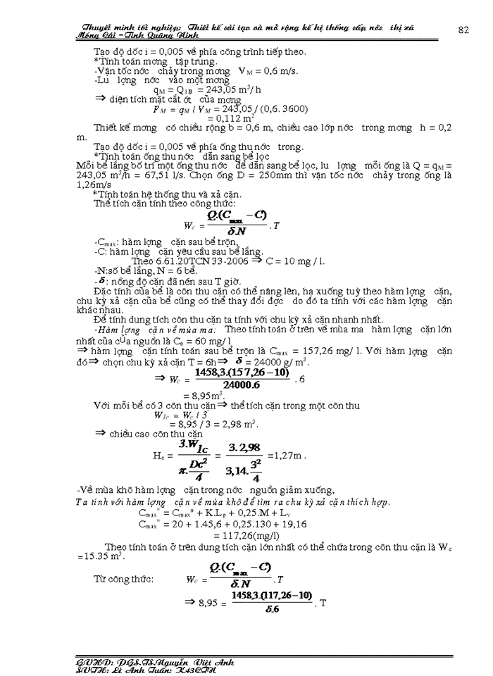 image for page Thiết kế cải tạo và mở rộng kế hệ thống cấp nước thị xã Móng Cái –Tỉnh Quãng Ninh