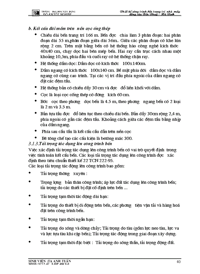 image for page Thiết kế công trình bến trang trí nhà máy đóng tàu Bến Thuỷ - Hà Tĩnh