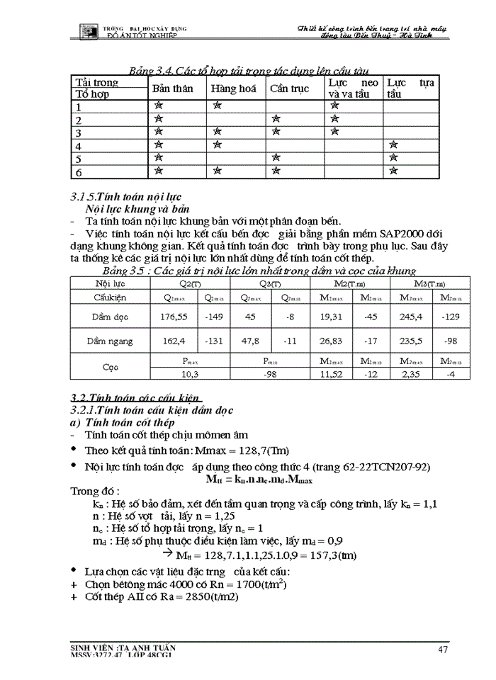 image for page Thiết kế công trình bến trang trí nhà máy đóng tàu Bến Thuỷ - Hà Tĩnh