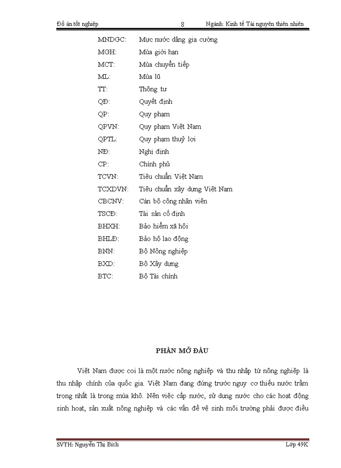 image for page Lập dự án đầu tư xây dựng công trình hồ chứa nước Vĩnh Trinh xã Duy Hòa huyện Duy Xuyên tỉnh Quảng Nam
