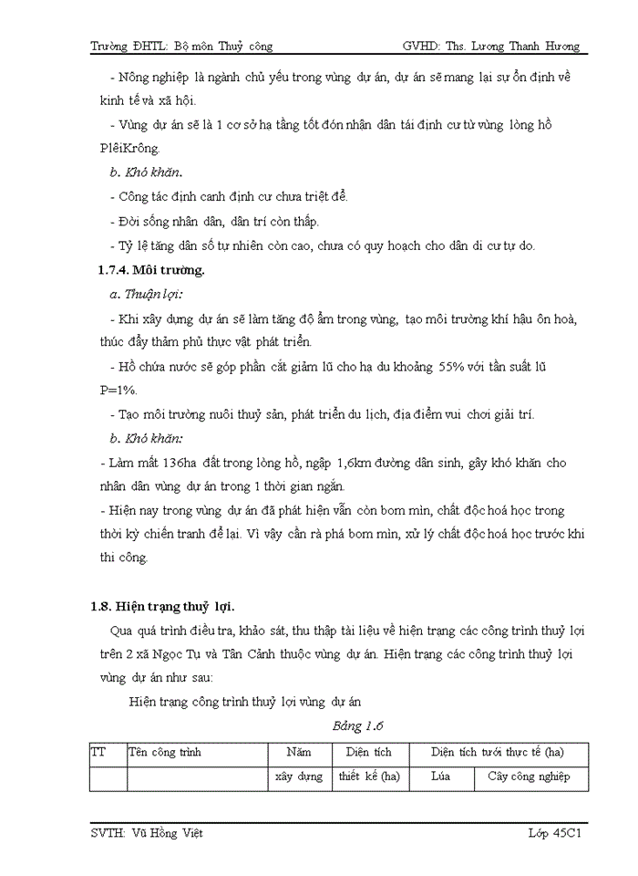 image for page Thiết kế hồ chứa nước Đắc Rơnga - thuộc tỉnh Kon tum