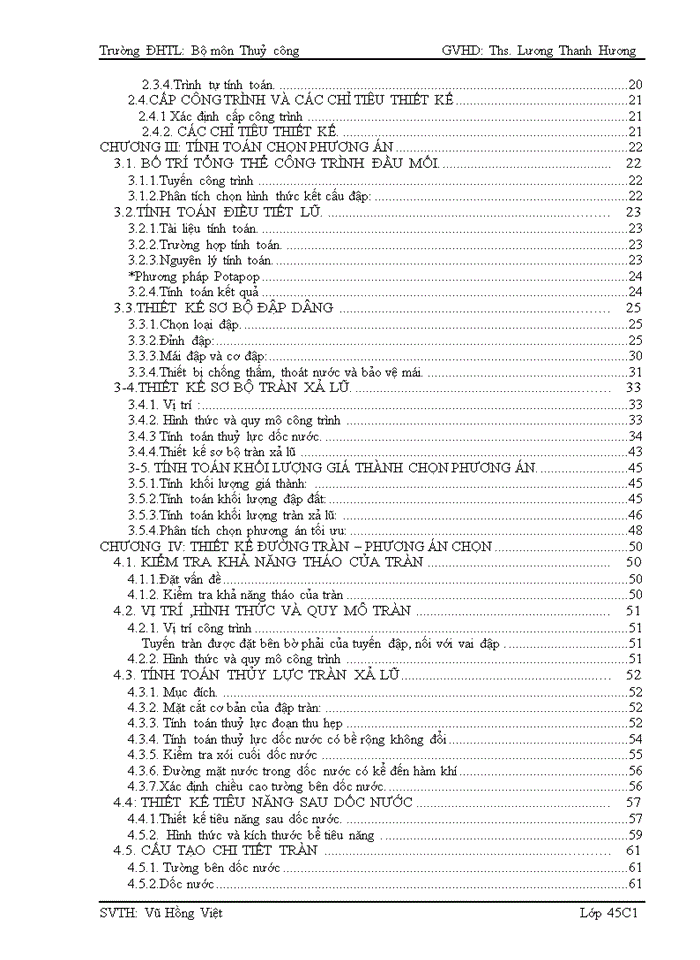image for page Thiết kế hồ chứa nước Đắc Rơnga - thuộc tỉnh Kon tum