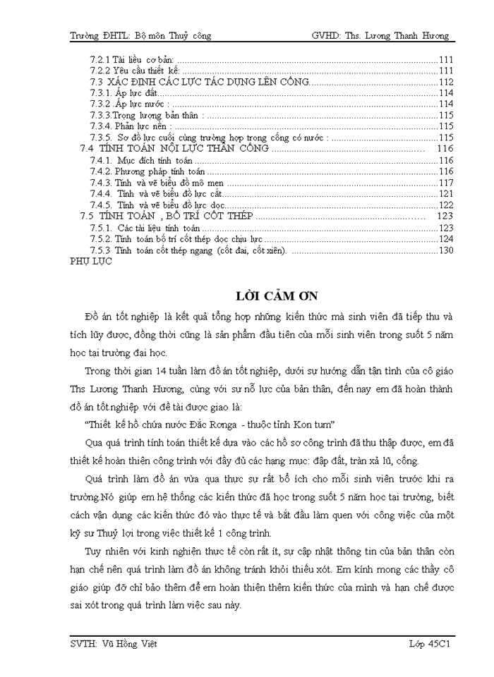 image for page Thiết kế hồ chứa nước Đắc Rơnga - thuộc tỉnh Kon tum