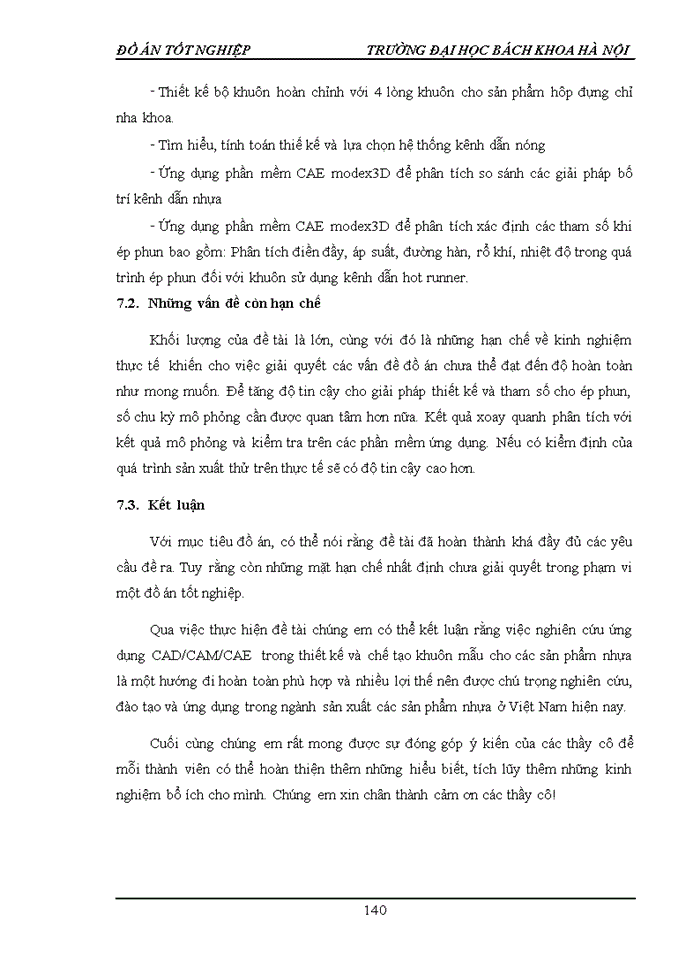 image for page Ứng dụng công nghệ CAD/CAM/CAE  trong thiết kế, chế tạo và kiểm nghiệm khuôn ép nhựa cho hộp chỉ nha sỹ