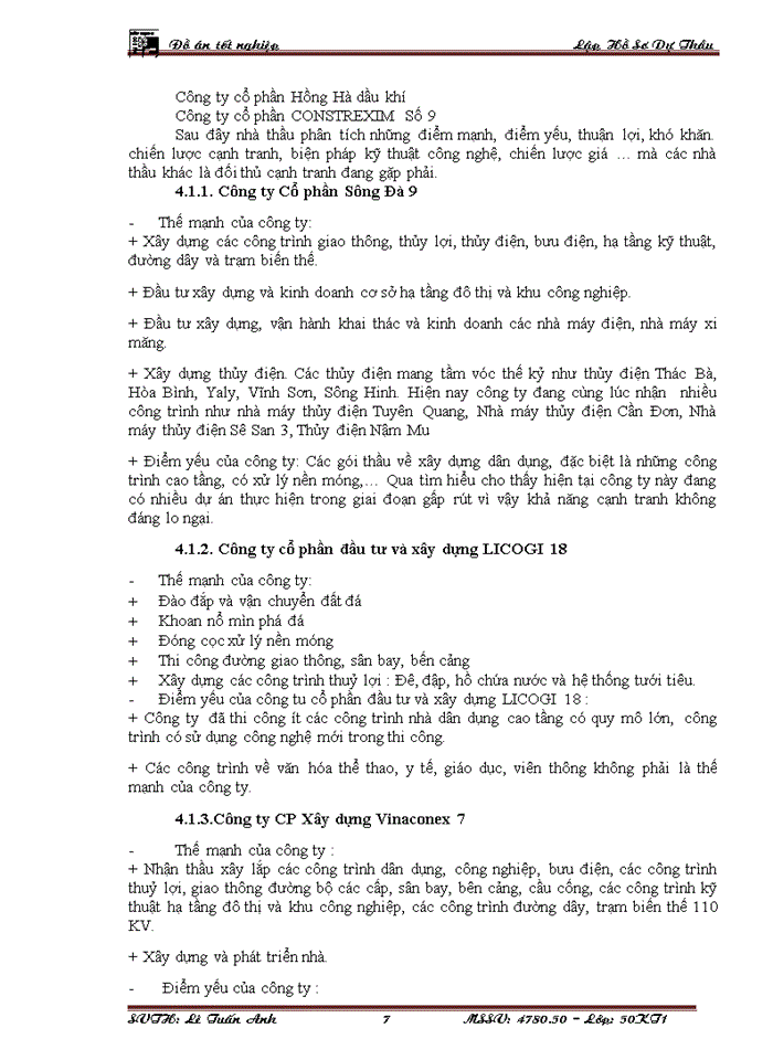 image for page Lập và lựa chọn giải pháp tổ chức - kỹ thuật cho các công tác chính