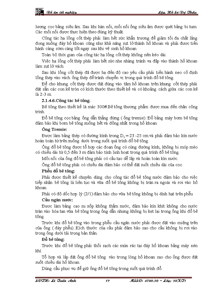 image for page Lập và lựa chọn giải pháp tổ chức - kỹ thuật cho các công tác chính