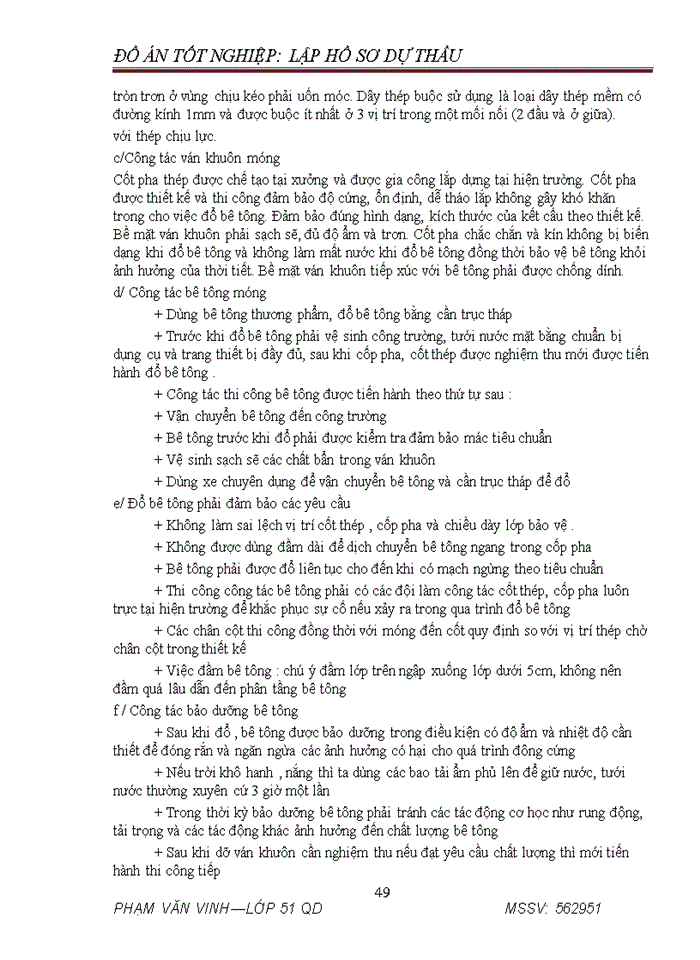 image for page Lập hồ sơ dự thầu