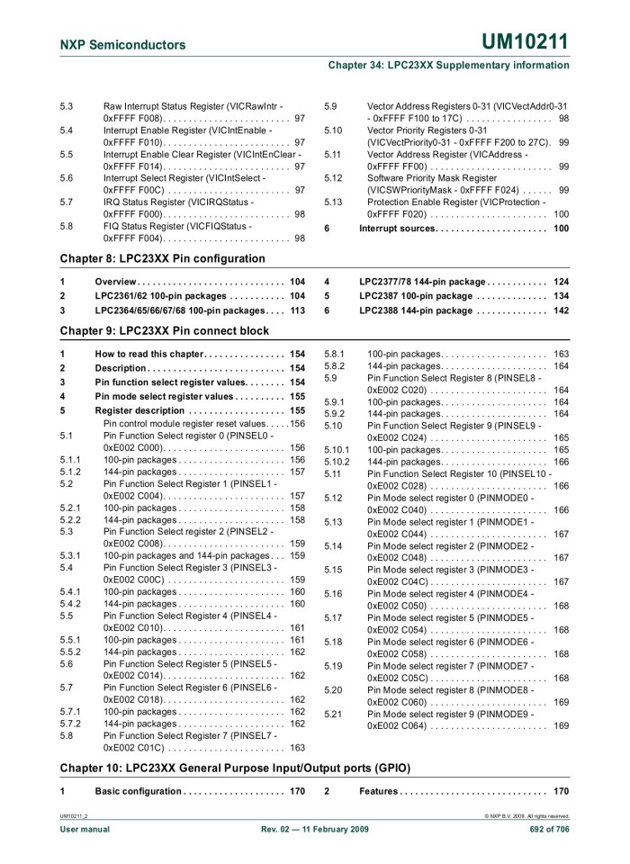image for page UM10211 LPC23XX User manual