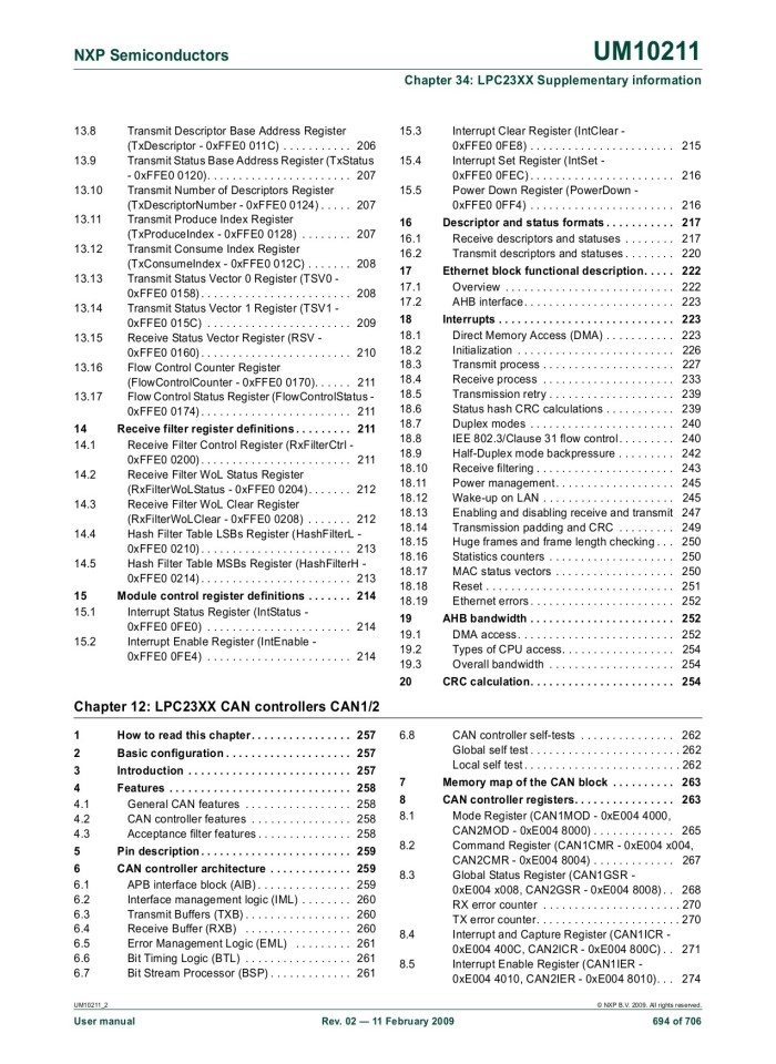image for page UM10211 LPC23XX User manual