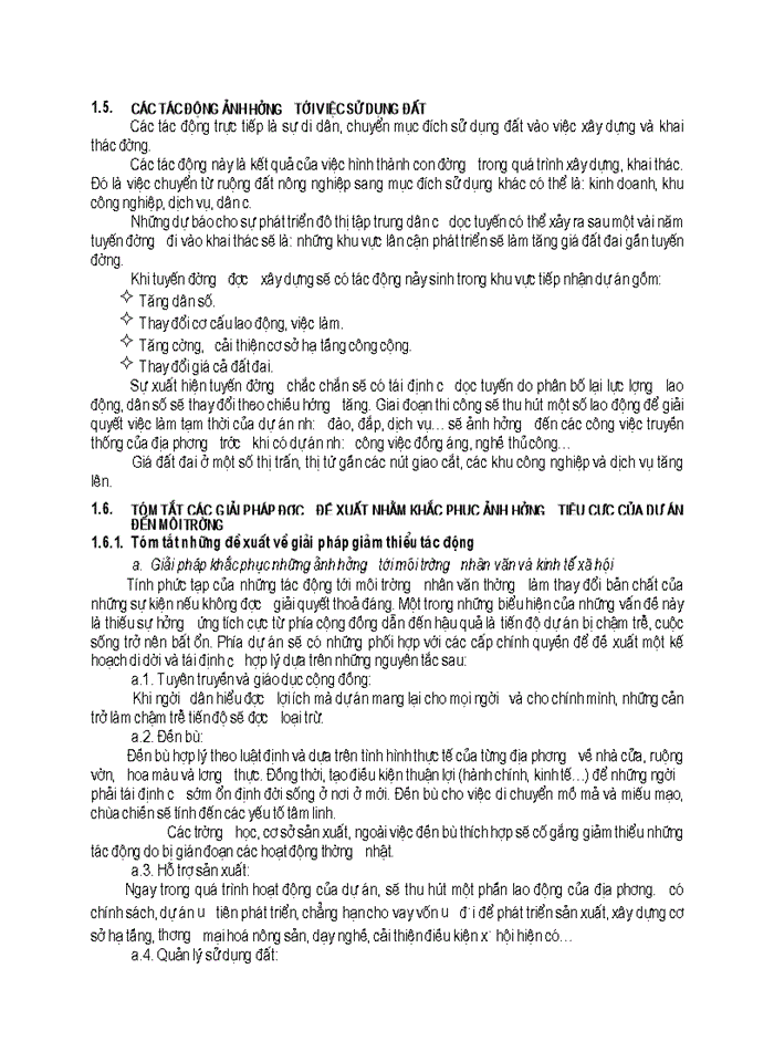 image for page Đánh giá tác động môi trường của dự án và biện pháp giảm thiểu tác động môi trường