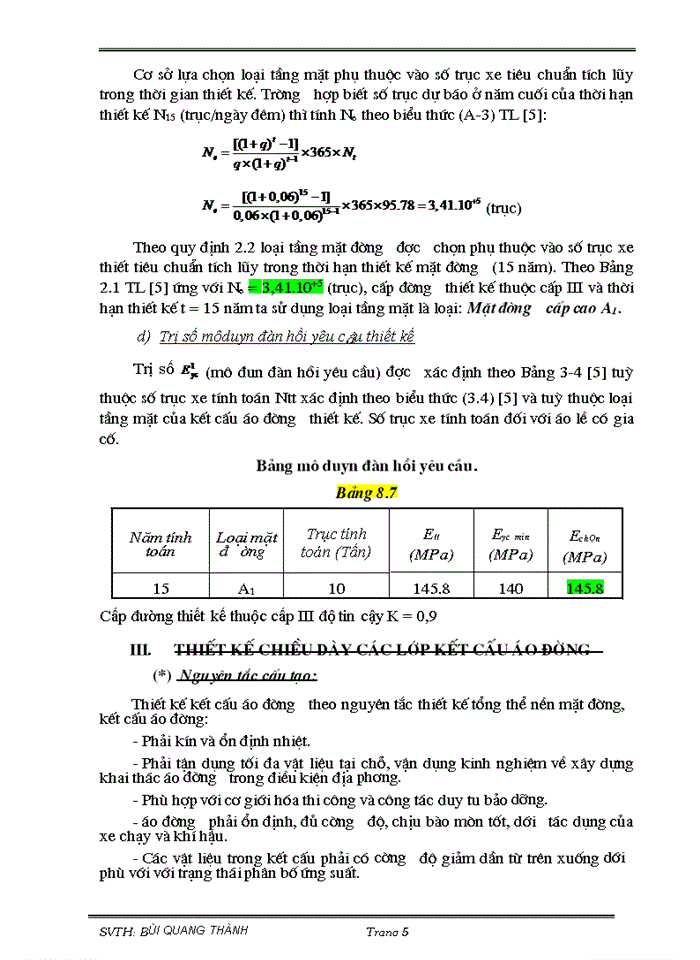 image for page Thiết kế và tính toán kết cấu áo đường mềm