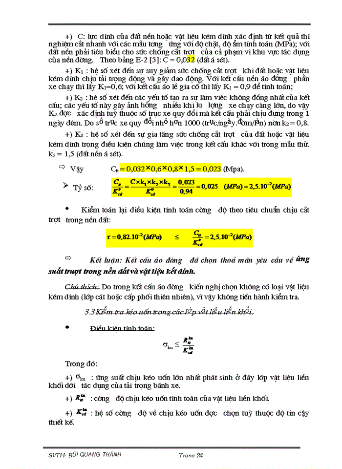 image for page Thiết kế và tính toán kết cấu áo đường mềm