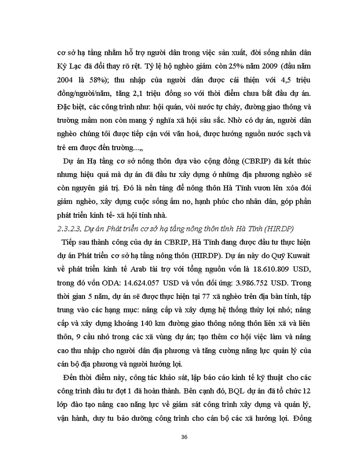 image for page Tình hình thu hút và sử dụng nguồn vốn ODA trên địa bàn tỉnh Hà Tĩnh