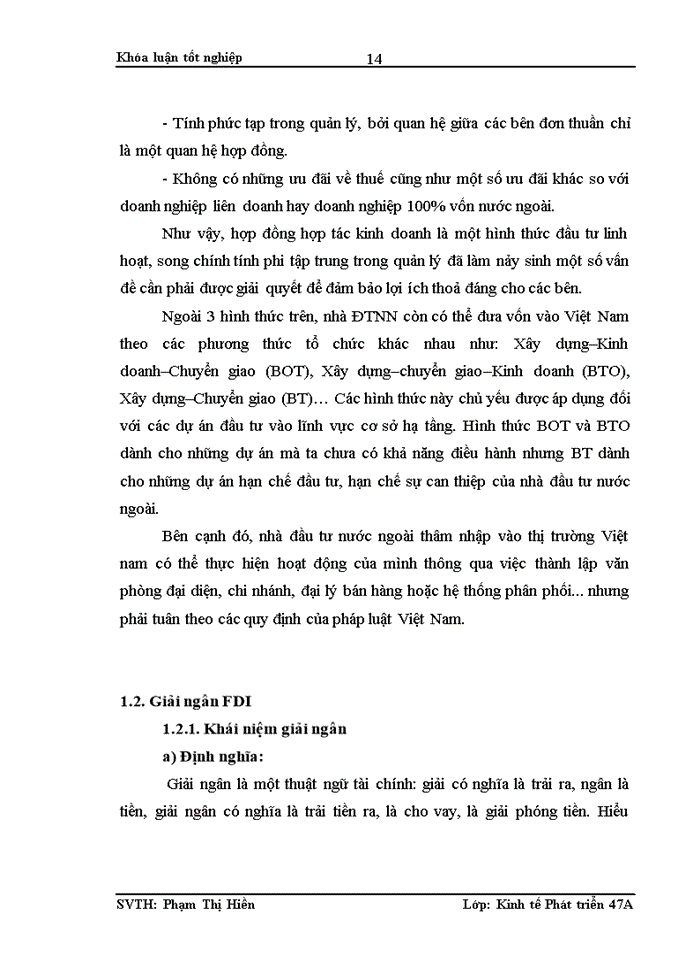 image for page Phân tích, đánh giá thực trạng giải ngân nguồn vốn đầu tư trực tiếp FDI trên địa bàn Hà nội