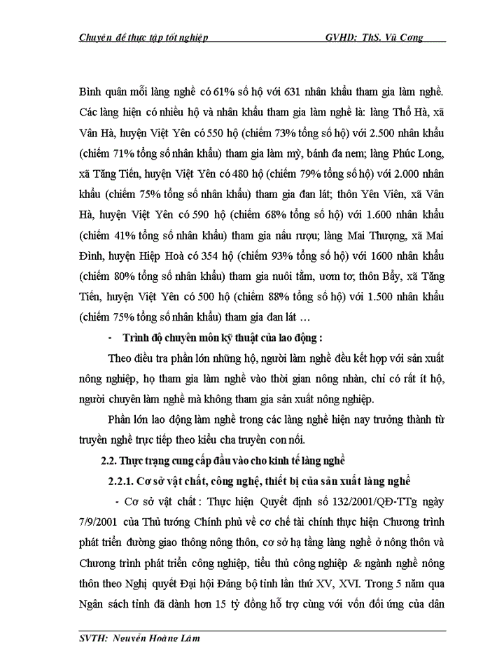 image for page Phát triển kinh tế làng nghề trên địa bàn tỉnh Bắc Giang đến năm 2020