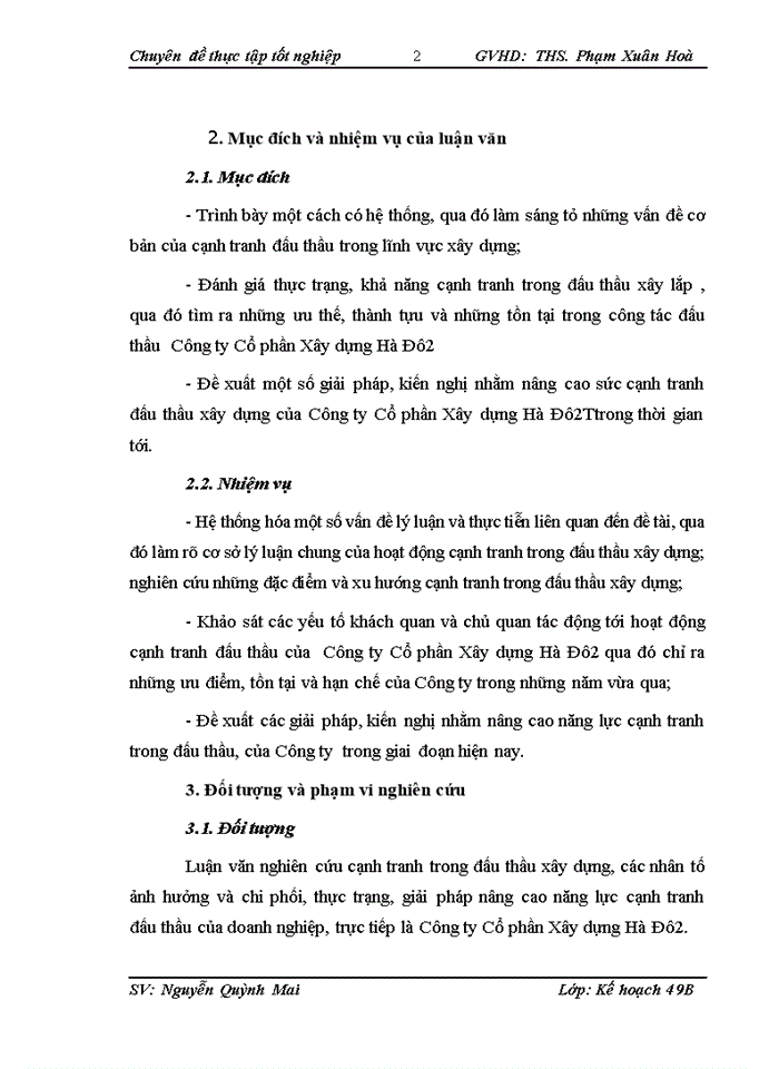 image for page Nâng cao năng lực cạnh tranh trong đấu thầu xây lắp của công ty cổ phần xây dựng HÀ ĐÔ 2