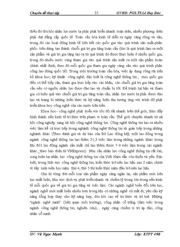 image for page Phát triển nguồn nhân lực, đáp ứng nhu cầu cơ cấu lại nền kinh tế Việt Nam giai đoạn 2011-2020